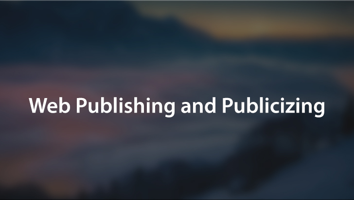 Web Publishing and Publicizing