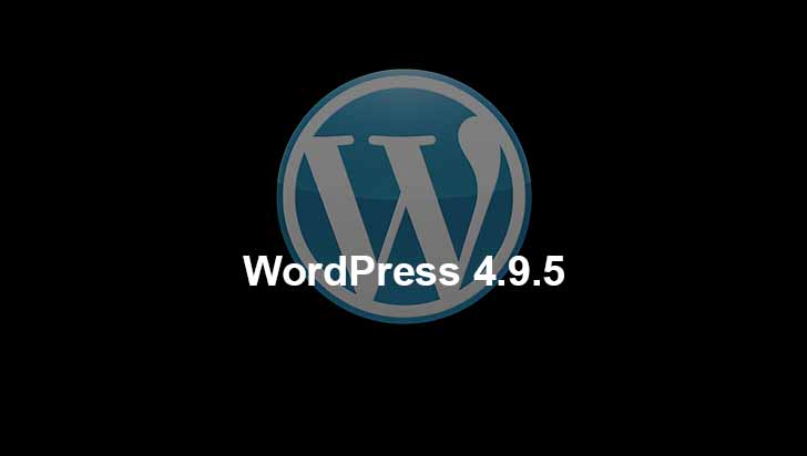 WordPress 4.9.5